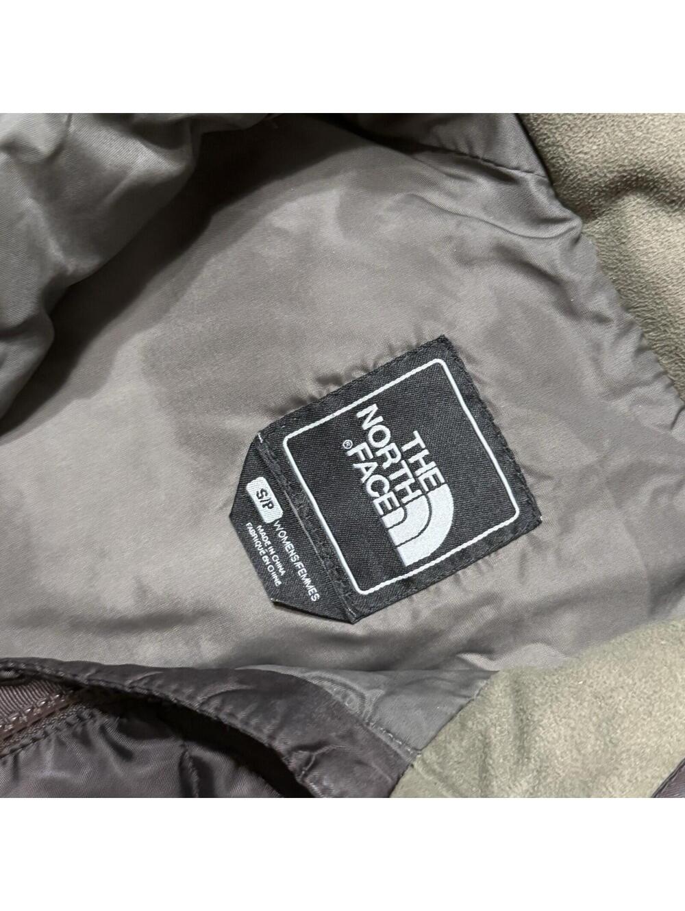 The North Face 550 Puffer Jacket Dark Brown Quilted Goose Down Women’s Small - Picture 10 of 12